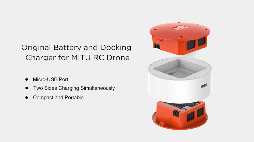 Original Xiaomi MITU 920mAh Battery Docking Charger for MITU RC Drone 3pcs Original Xiaomi MITU 920mAh Battery Docking Charger for MITU RC Drone 3pcs