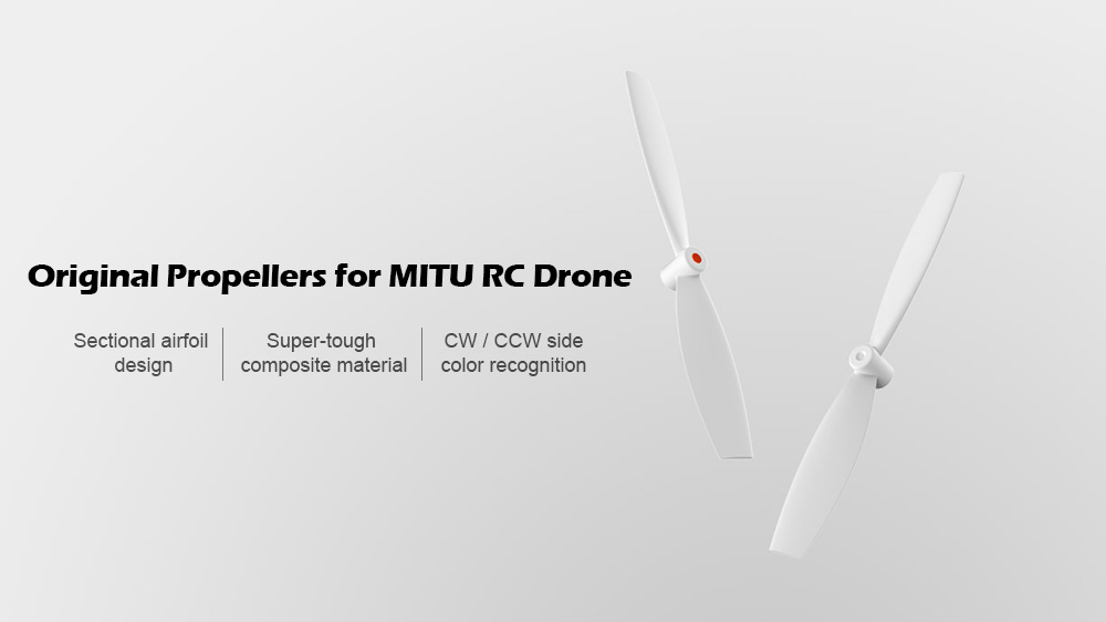 Original Xiaomi MITU Airfoil Design Propellers for MITU RC Drone 2 Pairs