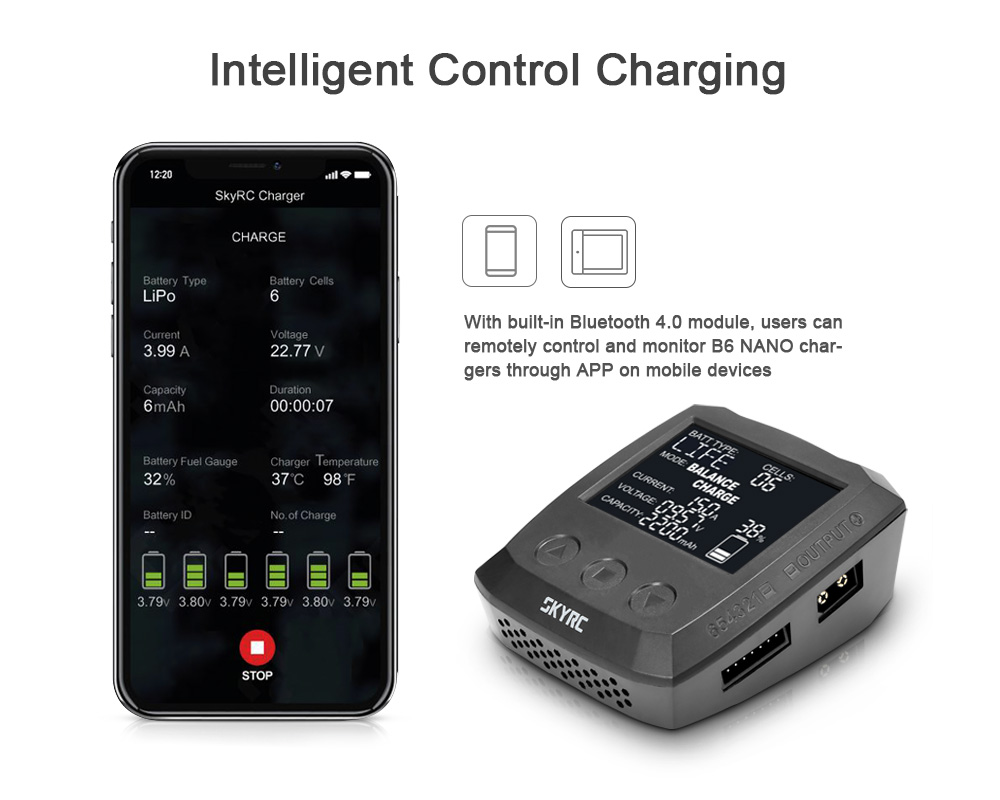 SKYRC B6 NANO 320W DC Micro Multi-chemistry Balance Charger