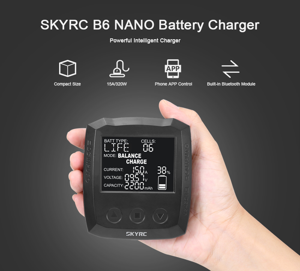 SKYRC B6 NANO 320W DC Micro Multi-chemistry Balance Charger