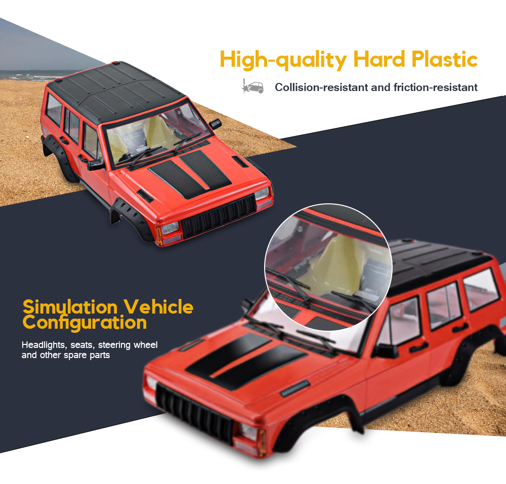 AX - 313 Hard Plastic 313mm Wheelbase Crawler Car Body Shell AX - 313 Hard Plastic 313mm Wheelbase Crawler Car Body Shell