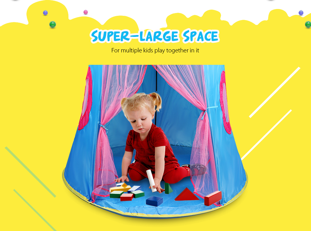 Foldable Princess Castle Kids Play Tent Indoor / Outdoor Use Foldable Princess Castle Kids Play Tent Indoor / Outdoor Use