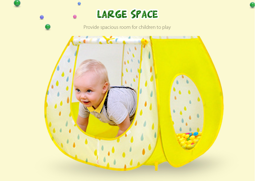3PCS Kids Play Tent Ocean Ball Pool Game House with Tunnel 3PCS Kids Play Tent Ocean Ball Pool Game House with Tunnel