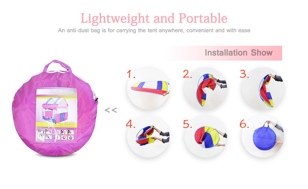 Portable Foldable Kids Toy Tent Game House for Baby Play Portable Foldable Kids Toy Tent Game House for Baby Play