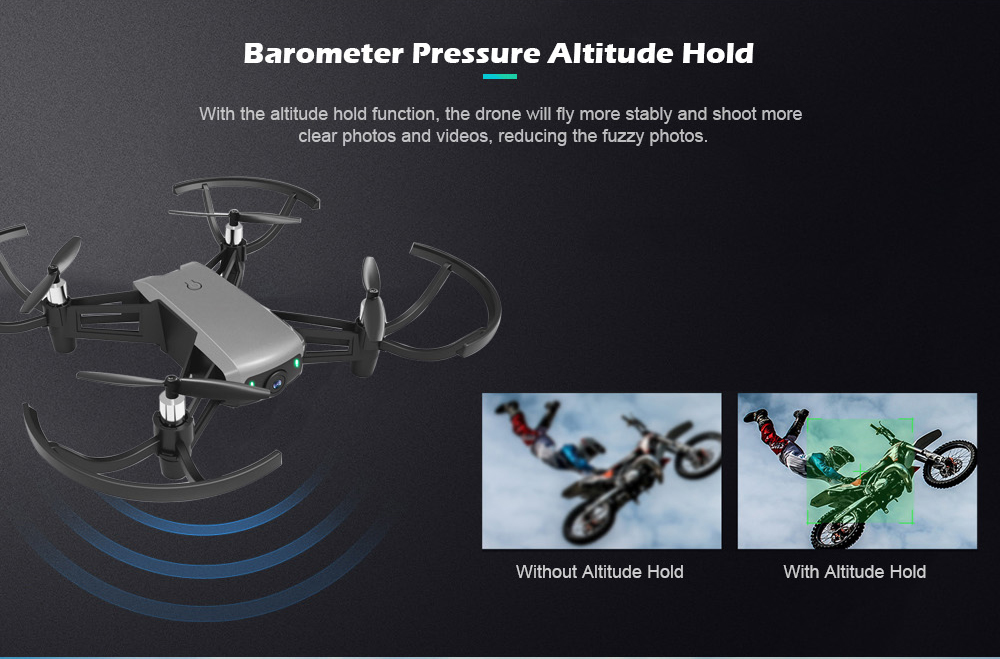 IN 1802 720P Waypoints / G-sensor / Altitude Hold / Headless FPV RC Drone