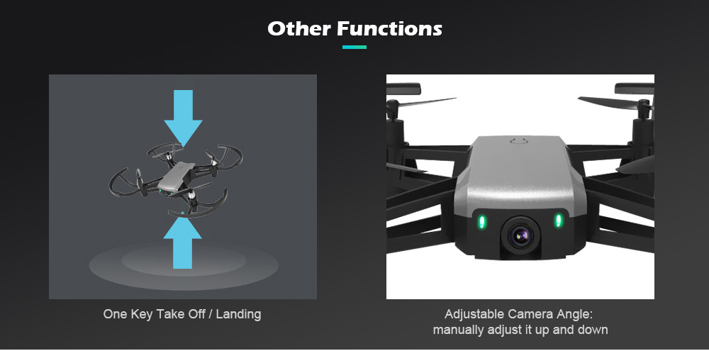 IN 1802 720P Waypoints / G-sensor / Altitude Hold / Headless FPV RC Drone