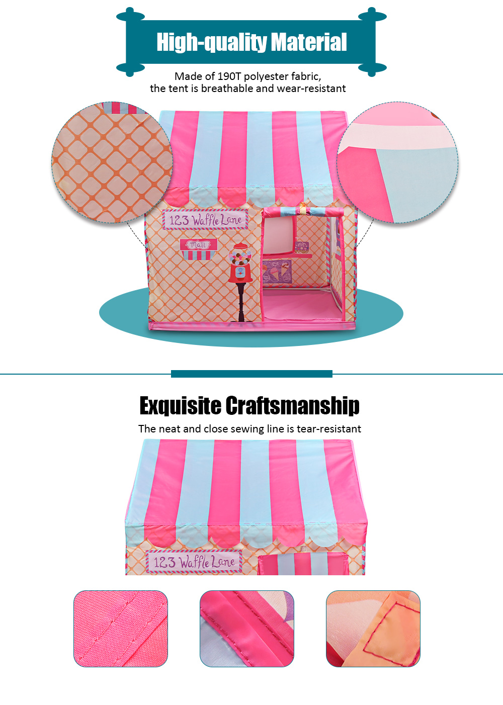 Interesting Kids Gaming Tent Polyester PVC Bracket Interesting Kids Gaming Tent Polyester PVC Bracket