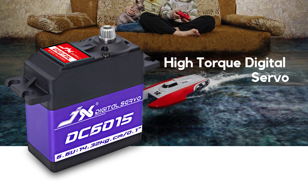 JX DC6015 Metal Gear High Torque Digital Servo for RC Model JX DC6015 Metal Gear High Torque Digital Servo for RC Model