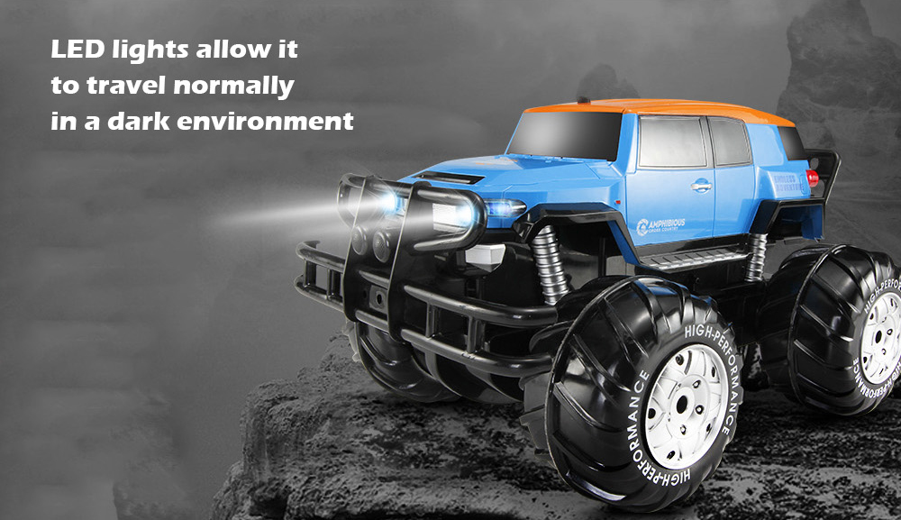 Yed 1601 1:10 4WD All-terrain Amphibious Off-road Monster Truck 12km/h Speed