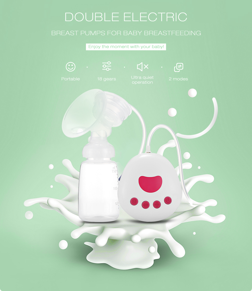 RealBubee RBX - 8025 - 2 BPA Free Breastfeeding Double Electric Breast Pumps RealBubee RBX - 8025 - 2 BPA Free Breastfeeding Double Electric Breast Pumps