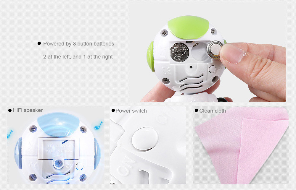 JJRC R8 Touch Sensing LED Eyes RC Robot Smart Voice DIY Body Gesture Model Toy