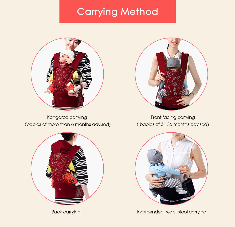 Bethbear BS1508 Hipseat Newborn Waist Stool Baby Carrier Infant Sling Bethbear BS1508 Hipseat Newborn Waist Stool Baby Carrier Infant Sling