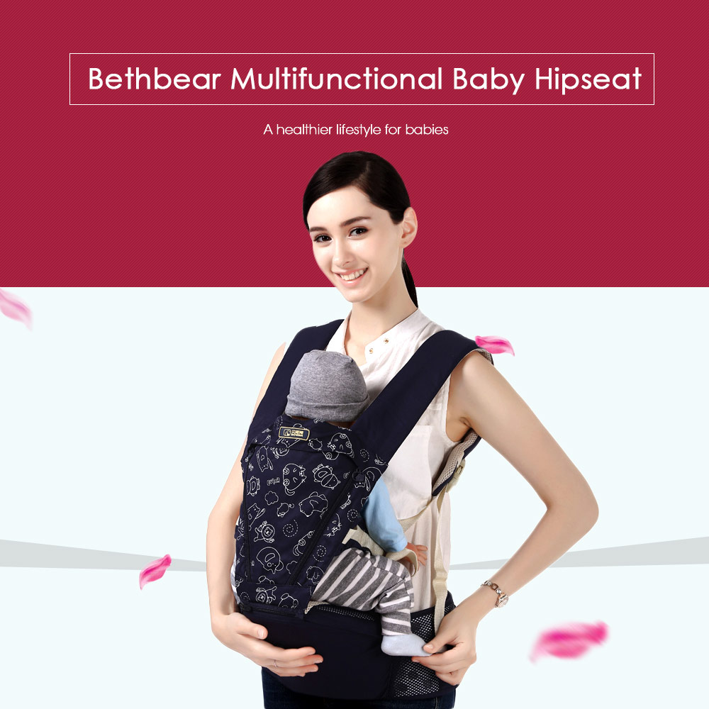 Bethbear BS1508 Hipseat Newborn Waist Stool Baby Carrier Infant Sling Bethbear BS1508 Hipseat Newborn Waist Stool Baby Carrier Infant Sling