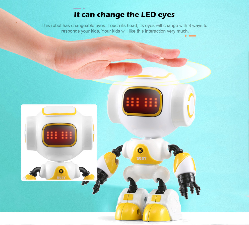 JJRC R9 Touch Sensing LED Eyes RC Robot Smart Voice DIY Body Model Toy