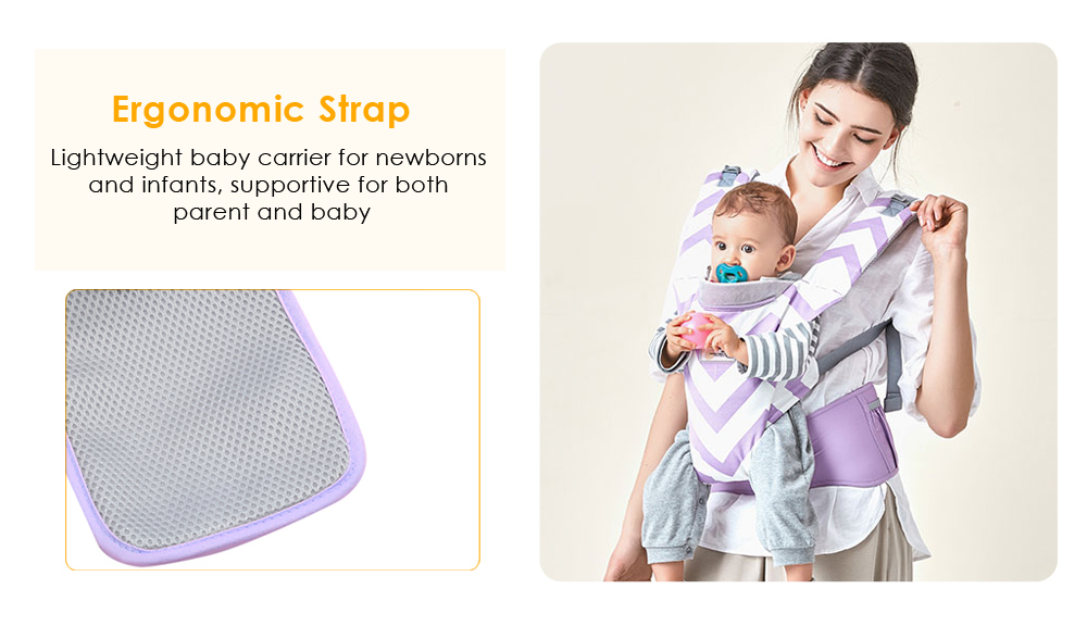 Bethbear BS1806 Breathable Baby Carrier Infant Comfortable Wrap Sling Backpack