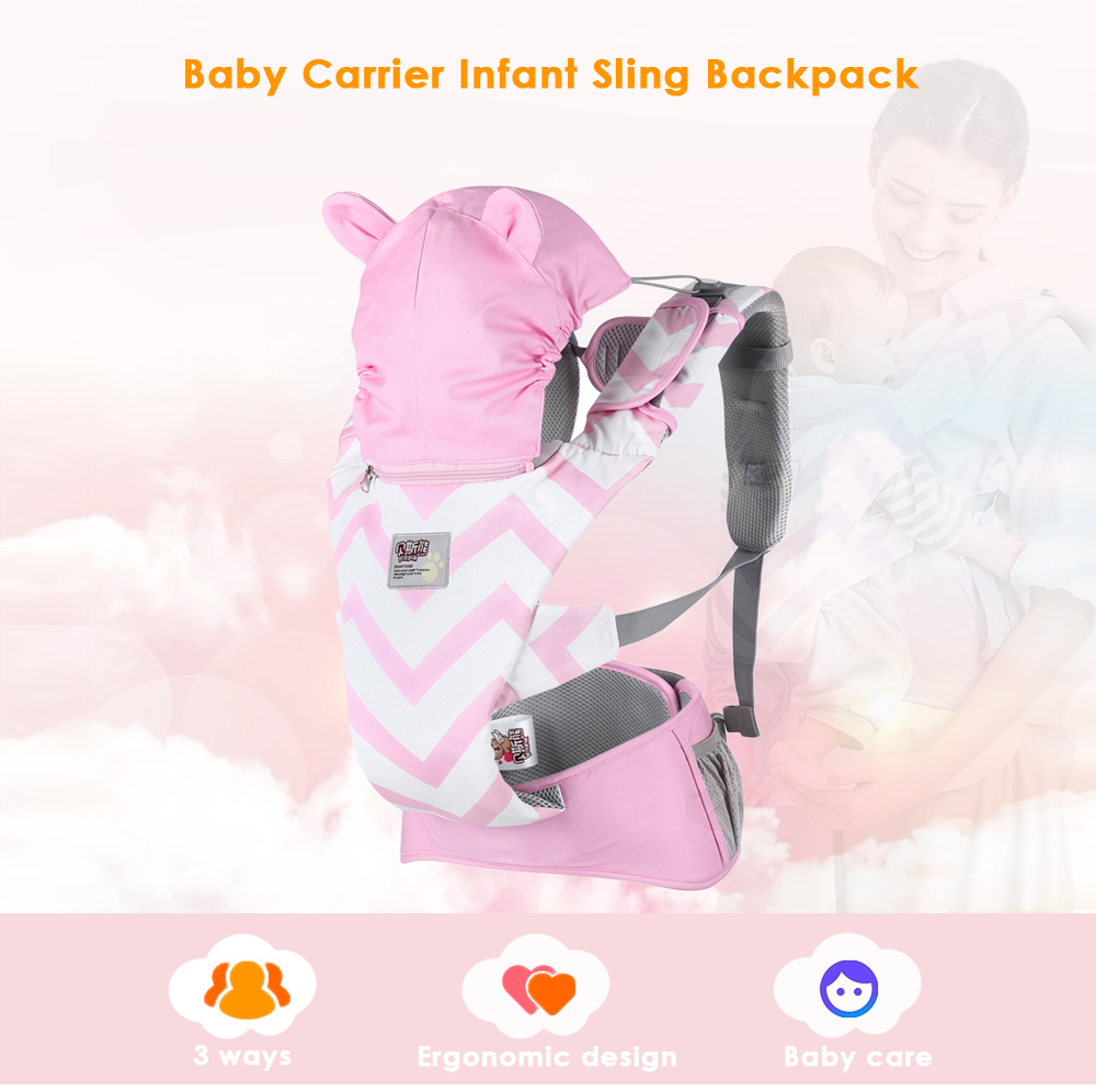 Bethbear BS1806 Breathable Baby Carrier Infant Comfortable Wrap Sling Backpack