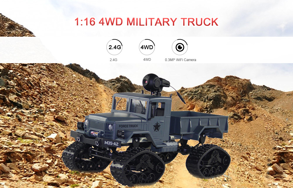 FY001B 1/16 2.4G 4WD RC Car Brushed Off-road Truck Snow Tires with Front Light RTR FY001B 1/16 2.4G 4WD RC Car Brushed Off-road Truck Snow Tires with Front Light RTR