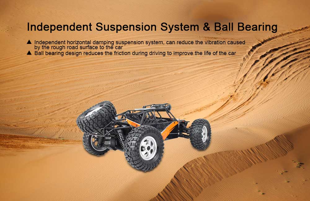 HAIBOXING 12815 1/12 2.4G 4WD 30km/h Brushed RC Racing Car Off-road Desert Truck with LED Light