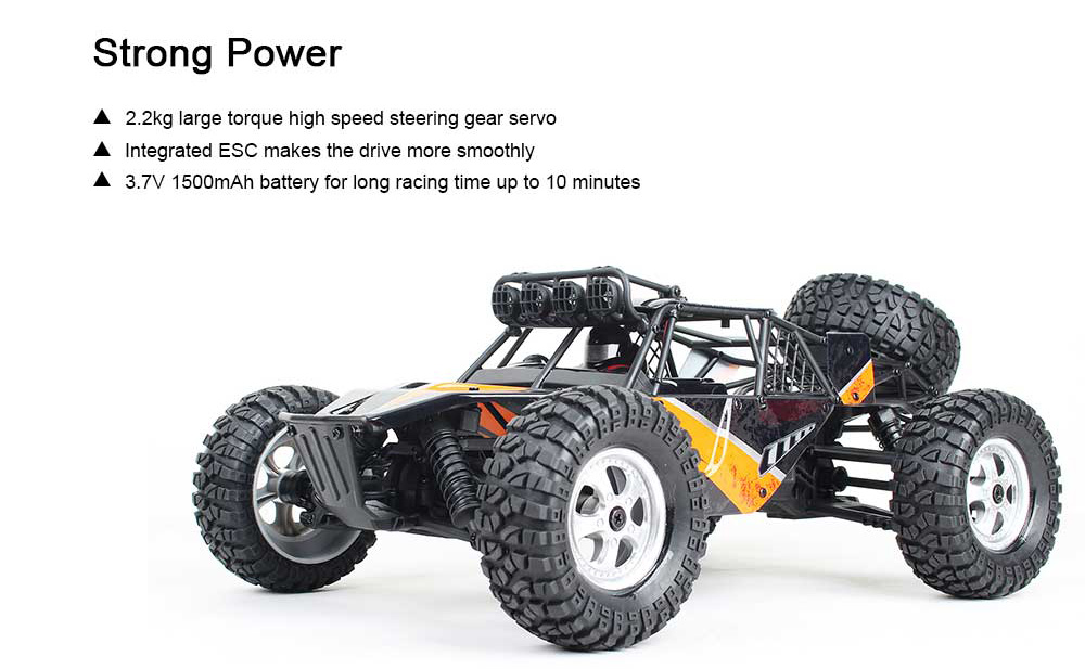 HAIBOXING 12815 1/12 2.4G 4WD 30km/h Brushed RC Racing Car Off-road Desert Truck with LED Light