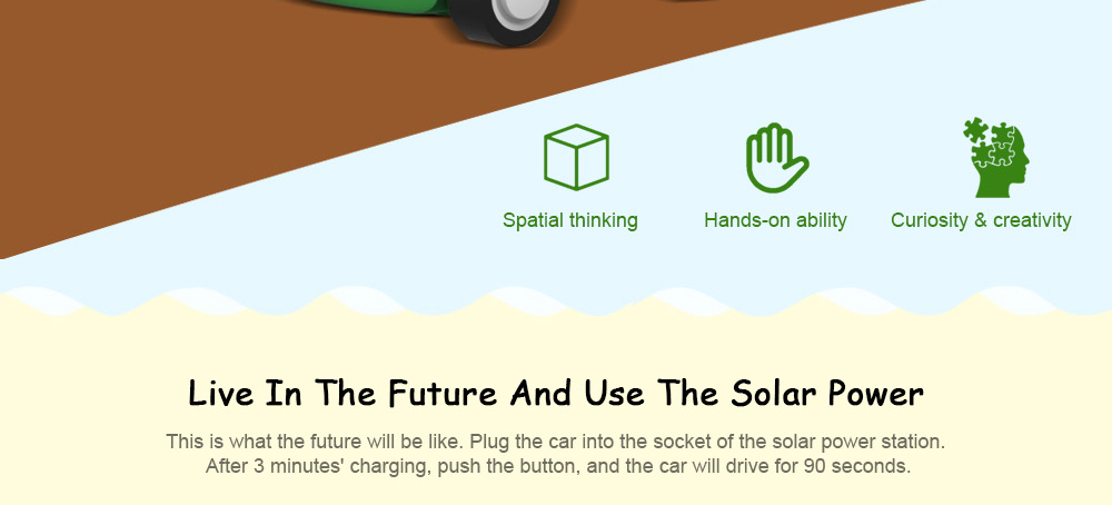 Solar Toy Green Life Rechargeable Kit Car Children Kids Game Gift Solar Toy Green Life Rechargeable Kit Car Children Kids Game Gift