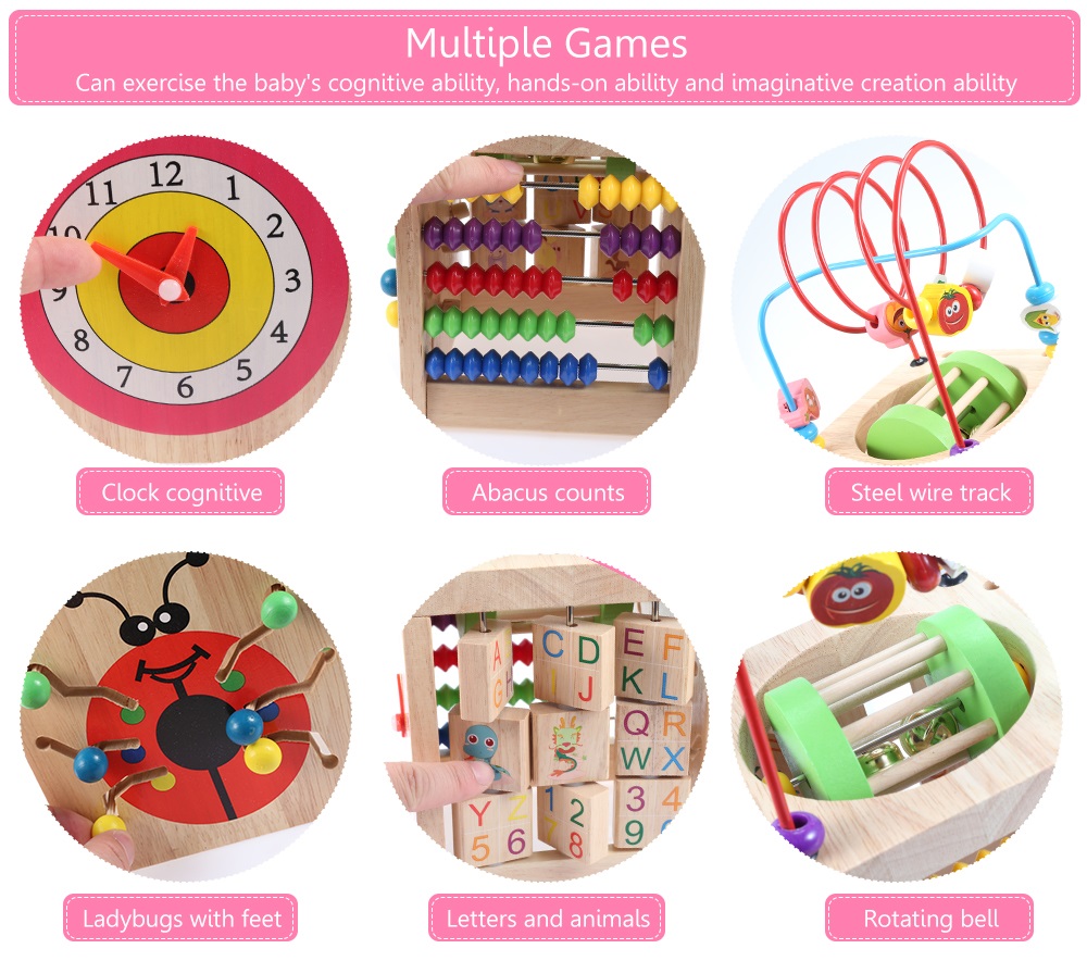 Wooden Children Puzzle Treasure Chests Educational Toy Wooden Children Puzzle Treasure Chests Educational Toy