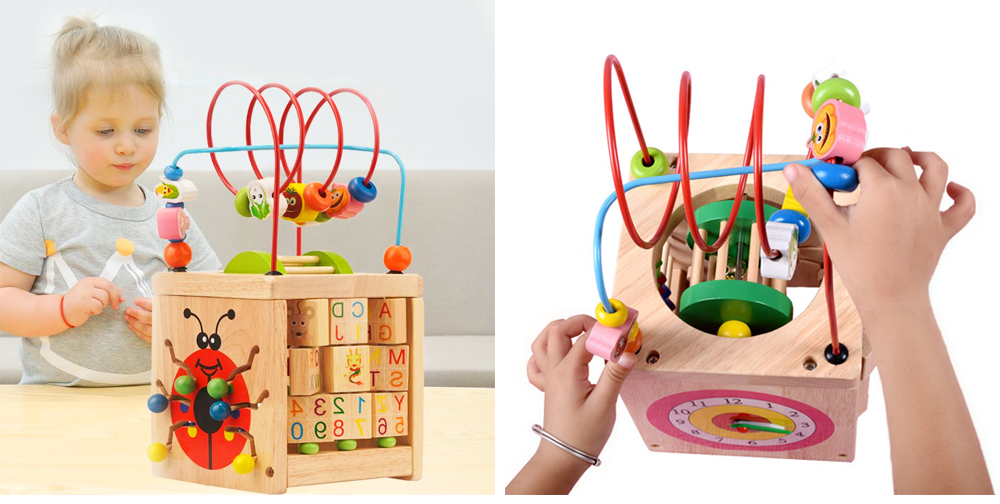 Wooden Children Puzzle Treasure Chests Educational Toy Wooden Children Puzzle Treasure Chests Educational Toy
