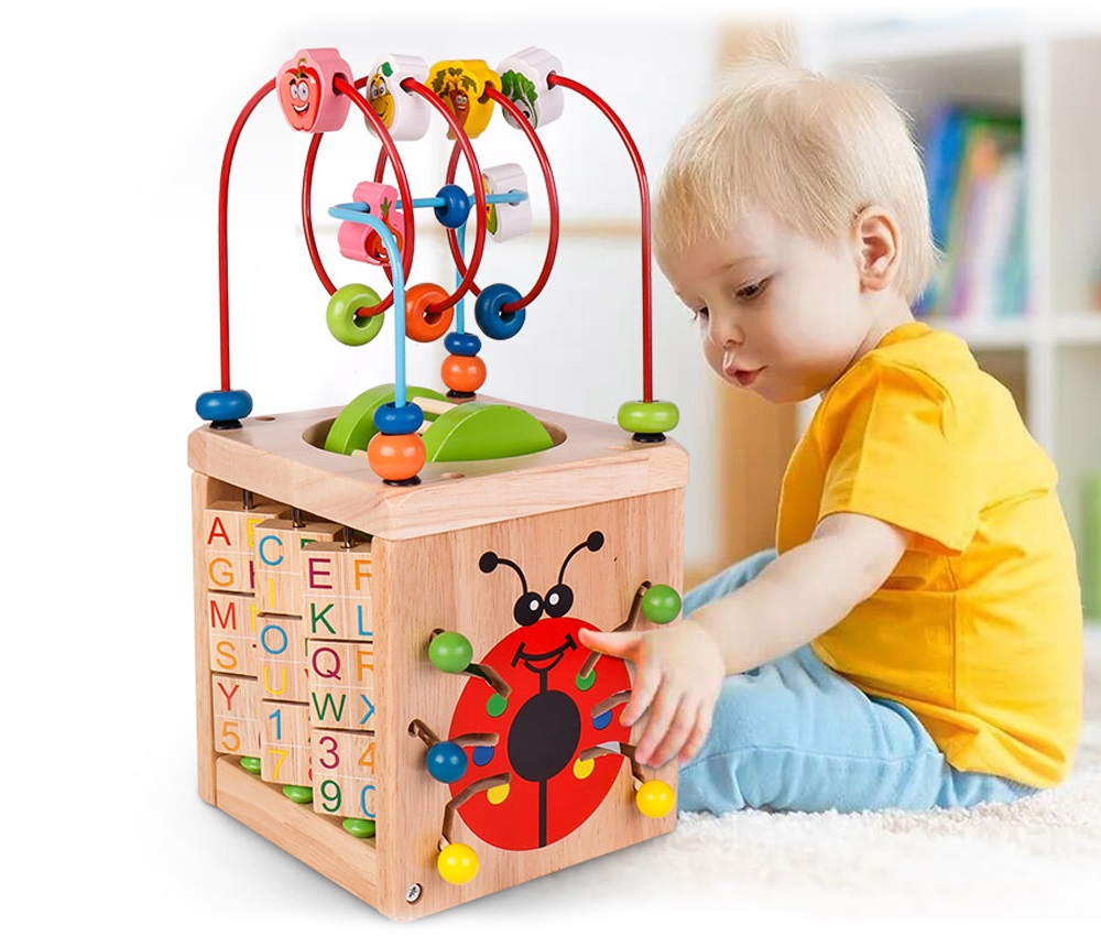 Wooden Children Puzzle Treasure Chests Educational Toy