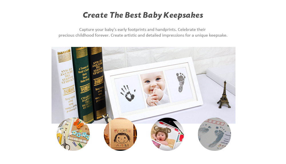 Baby Footprint Handprint Ink Pad for Early Childhood DIY Keepsakes