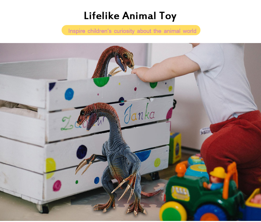 Dinosaur Figures Simulation Sickle Dragon Model Lifelike Animal Toy