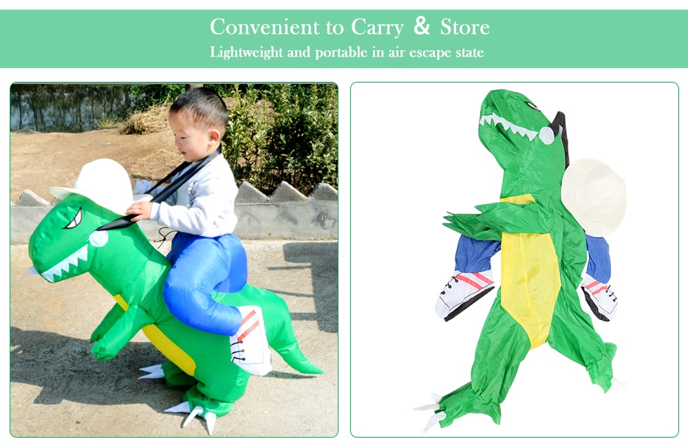 Dinosaur Costume Theme Party Halloween Walking Inflatable Outfit for Children Dinosaur Costume Theme Party Halloween Walking Inflatable Outfit for Children