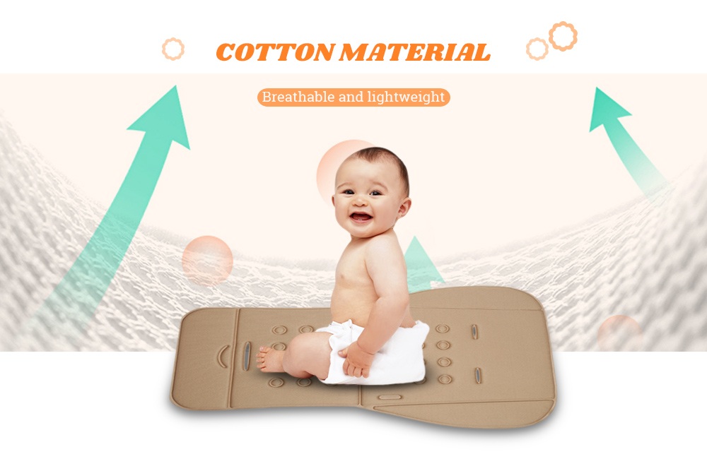 LETING Baby Stroller Cushion Pad Pushchair Seat Liner 3D Mesh Anti-slip Back LETING Baby Stroller Cushion Pad Pushchair Seat Liner 3D Mesh Anti-slip Back