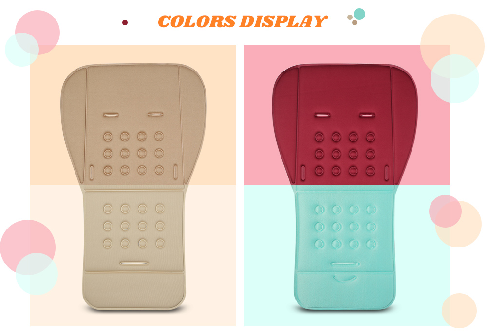 LETING Baby Stroller Cushion Pad Pushchair Seat Liner 3D Mesh Anti-slip Back LETING Baby Stroller Cushion Pad Pushchair Seat Liner 3D Mesh Anti-slip Back