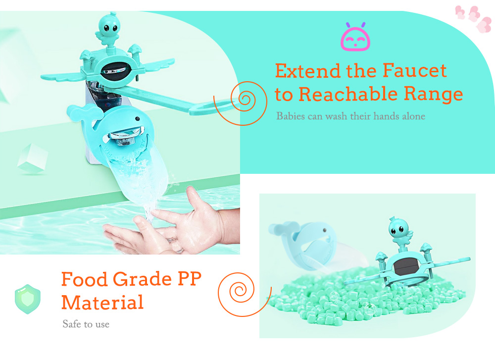 Kids Cartoon Waterspout Faucet Extender for Kitchen and Bathroom Sinks Kids Cartoon Waterspout Faucet Extender for Kitchen and Bathroom Sinks