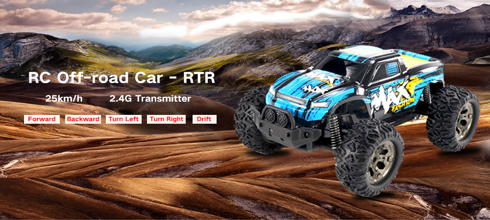 UJ99 - 1212B 1:12 2.4G Off-road RC Car 25km/h Cross Country Vehicle RTR