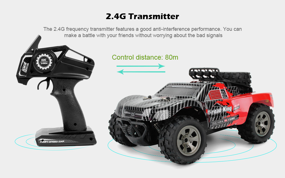 1885 - B 2.4G 1/18 18km/h Drift RC Off-road Car Desert Truck RTR Toy Gift 1885 - B 2.4G 1/18 18km/h Drift RC Off-road Car Desert Truck RTR Toy Gift