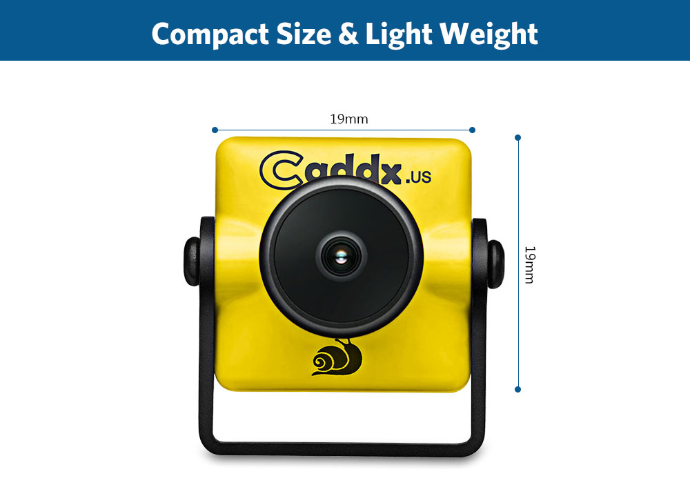 CADDX Turbo Micro S1 1/3 inch CCD NTSC/PAL Low Latency FPV Camera