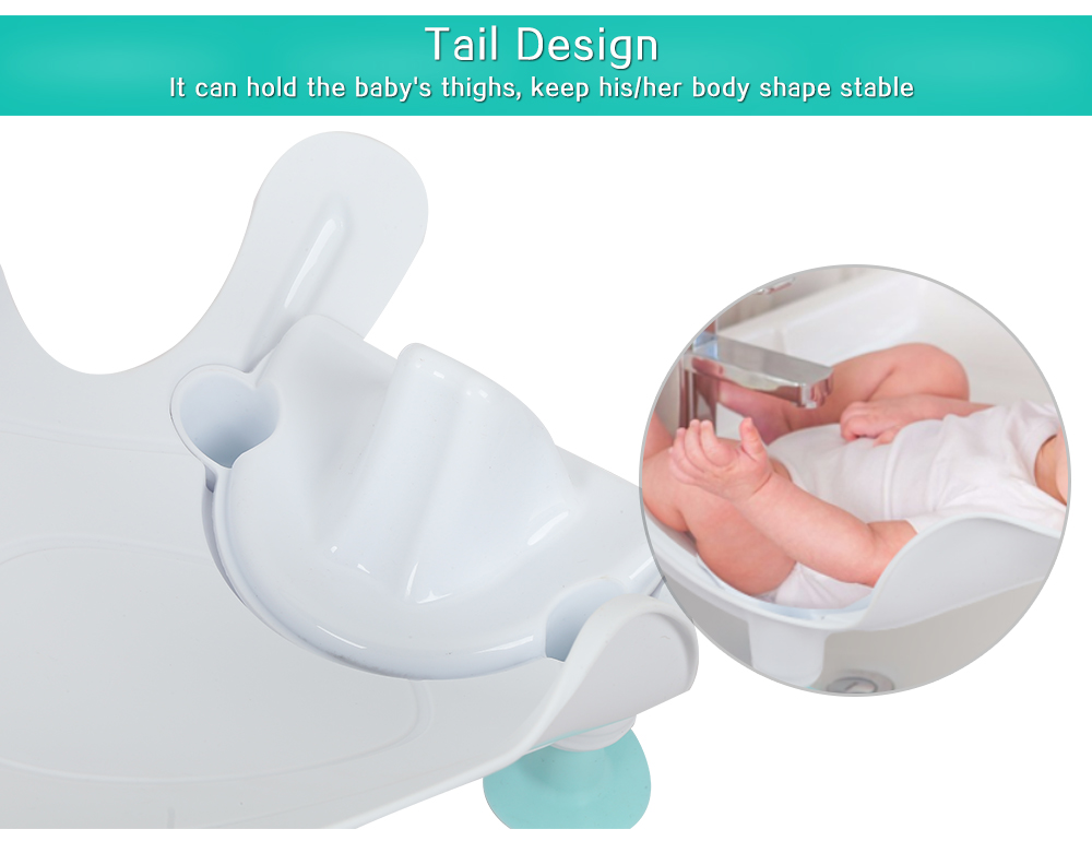 Baby PP Material Wash Ass Basin Bath Seat Support Infant Bidet