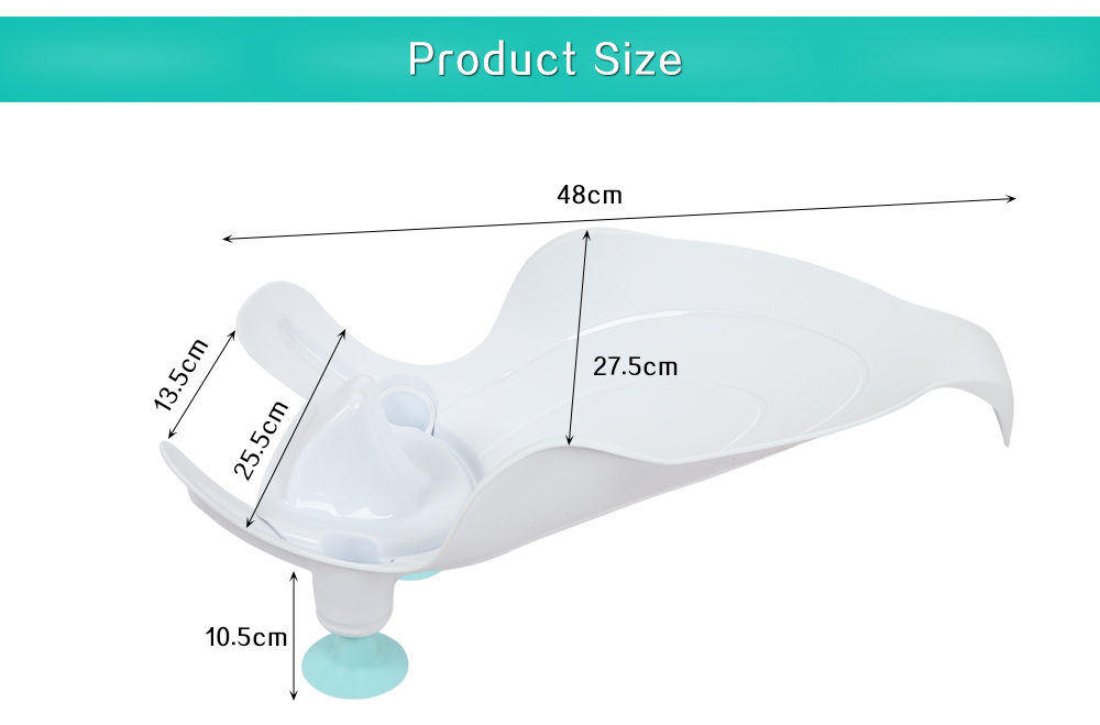 Baby PP Material Wash Ass Basin Bath Seat Support Infant Bidet