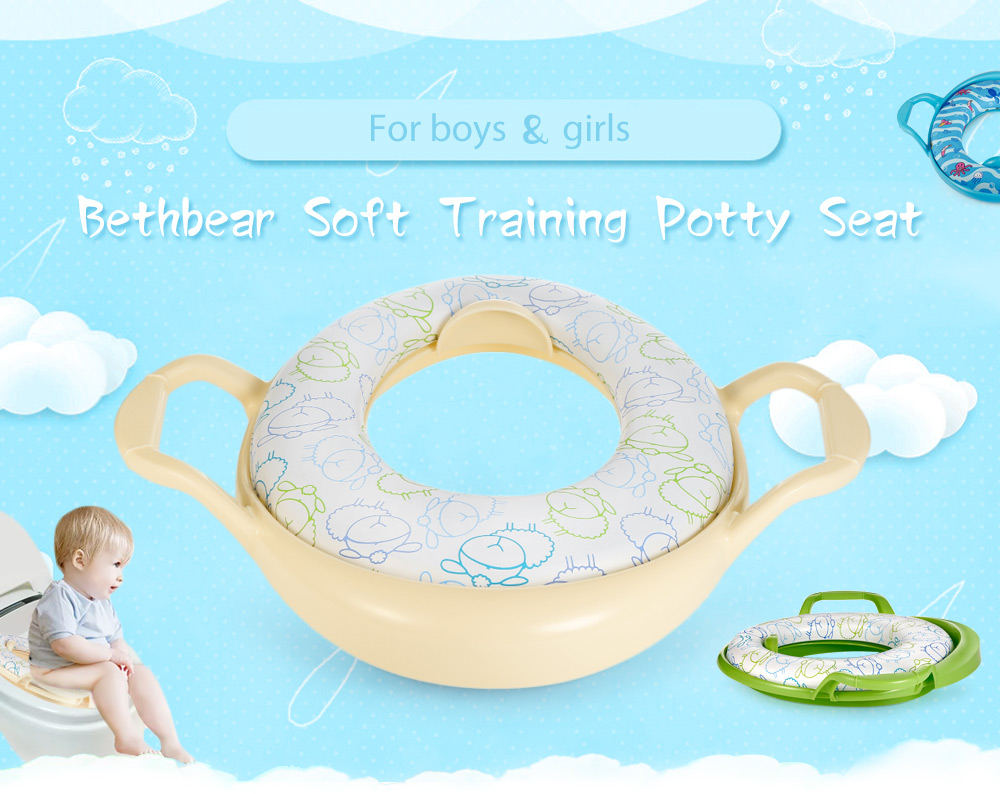 Bethbear Soft Training Potty Seat with Handles / Splash Guard for Boys / Girls