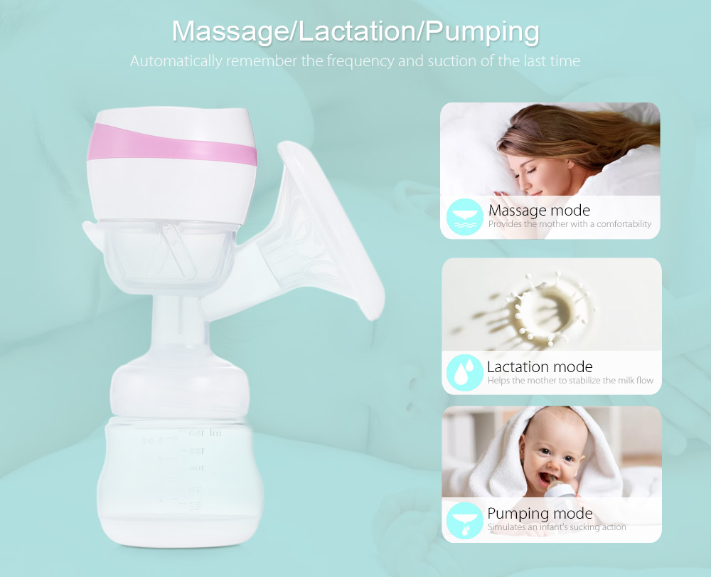 ZIMEITU RH318 Integrated Intelligent Electric Breast Pump for Baby Breastfeeding ZIMEITU RH318 Integrated Intelligent Electric Breast Pump for Baby Breastfeeding