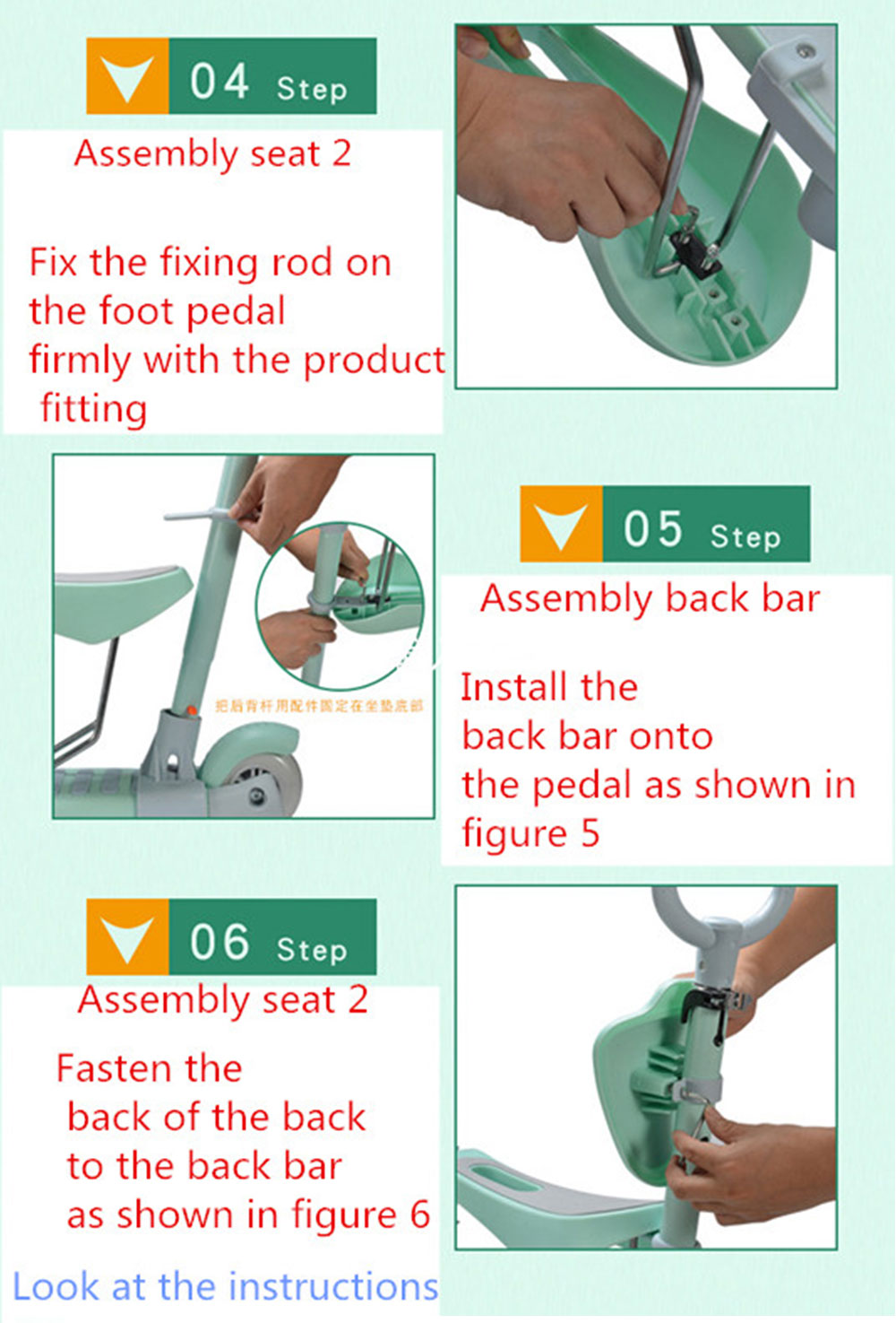 5 in 1 Double Mode Scooter with Three Wheels for Children