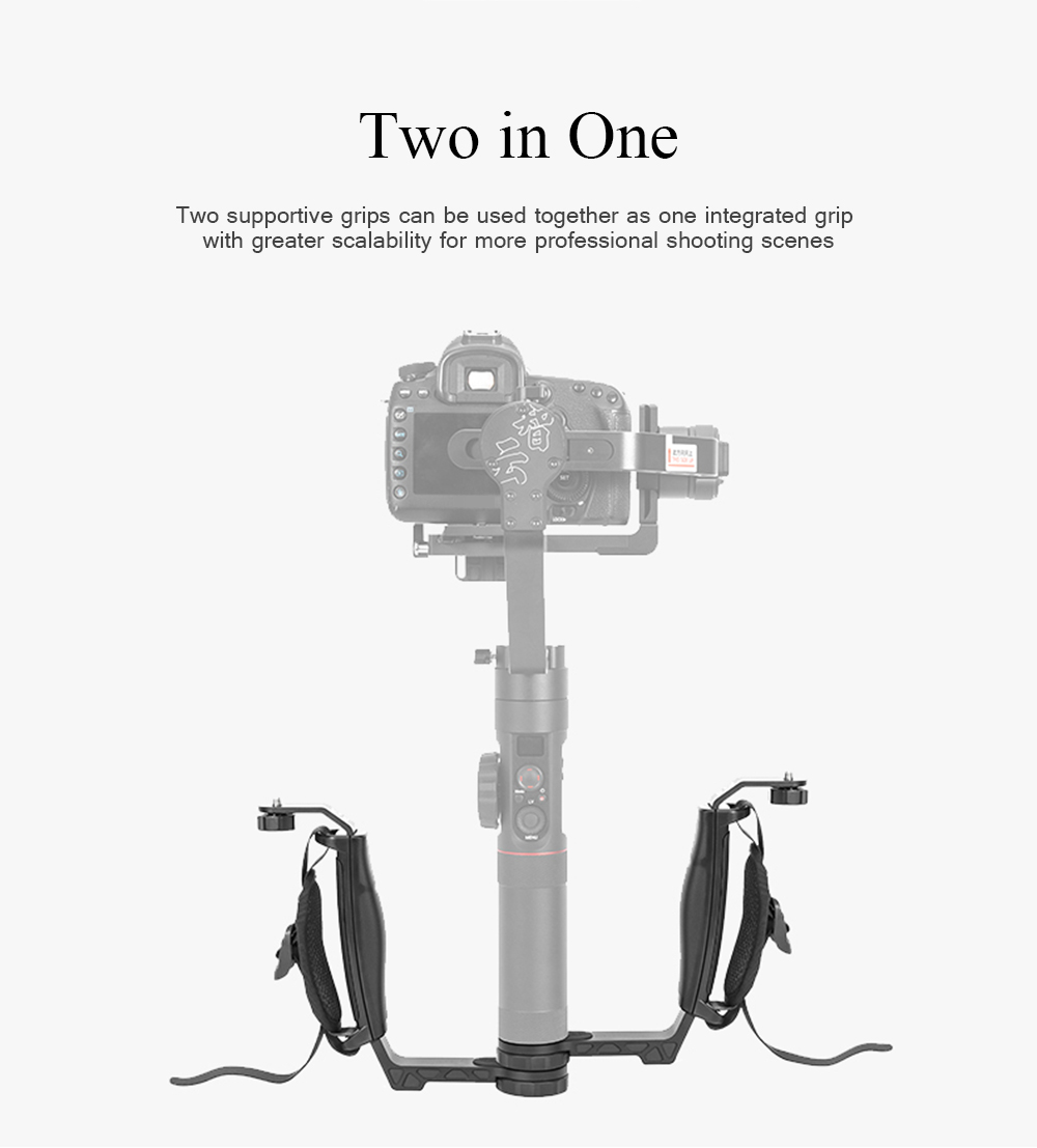 Zhiyun Crane 2 Gimbal Accessories L Bracket Mini Dual Grip Handle Holder