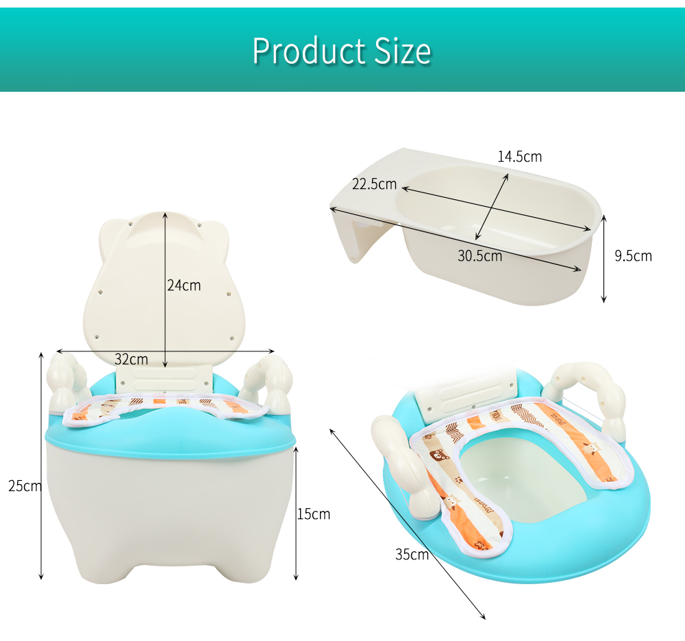 Children Cartoon Potty Toilet Urinal for Male and Female Baby