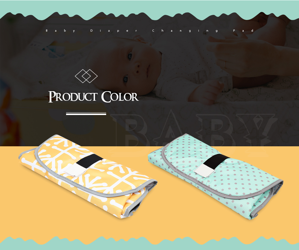 Portable Polyester Baby Diaper Changing Pad Folding Mat