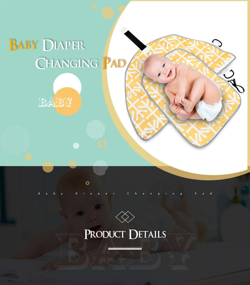 Portable Polyester Baby Diaper Changing Pad Folding Mat