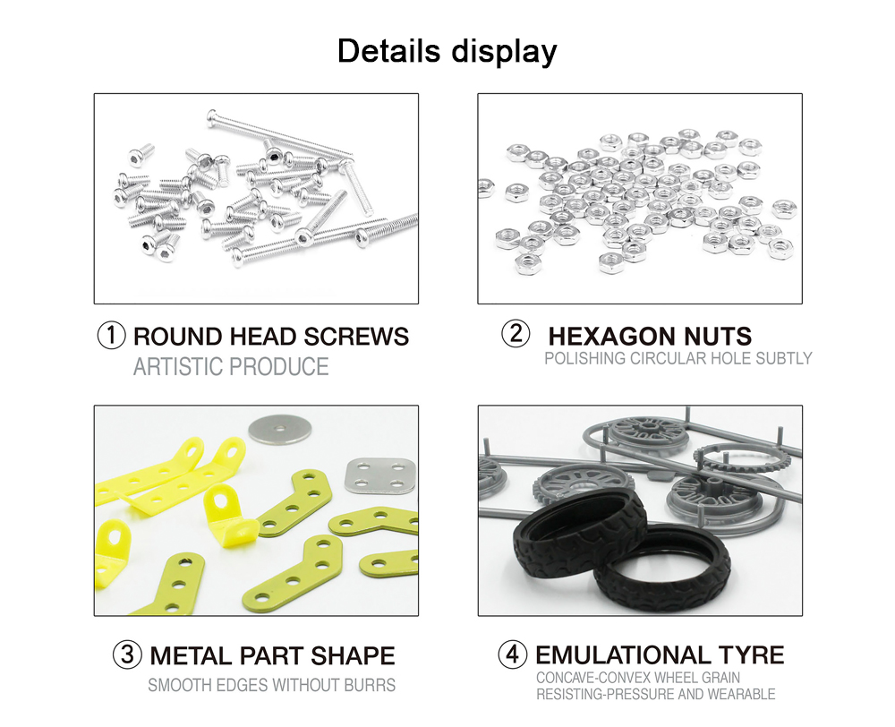 Stainless Steel Motorcycle Building Blocks Educational Kids Toy 158pcs Stainless Steel Motorcycle Building Blocks Educational Kids Toy 158pcs