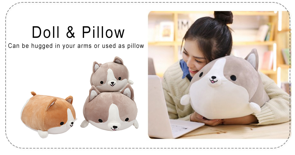 Dog Plush Toy Stuffed Cute Soft Cartoon Animal Pillow for Kids