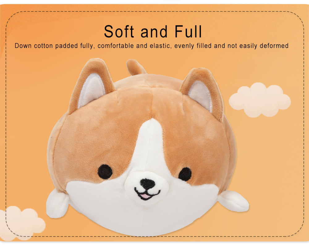 Dog Plush Toy Stuffed Cute Soft Cartoon Animal Pillow for Kids