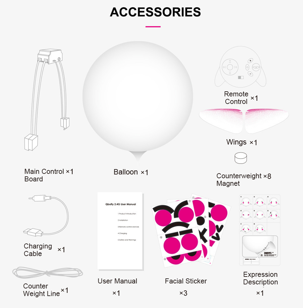 JJRC H80 2.4G RC Helium Balloon Robot 30mins Flight / Explosion-proof Material JJRC H80 2.4G RC Helium Balloon Robot 30mins Flight / Explosion-proof Material