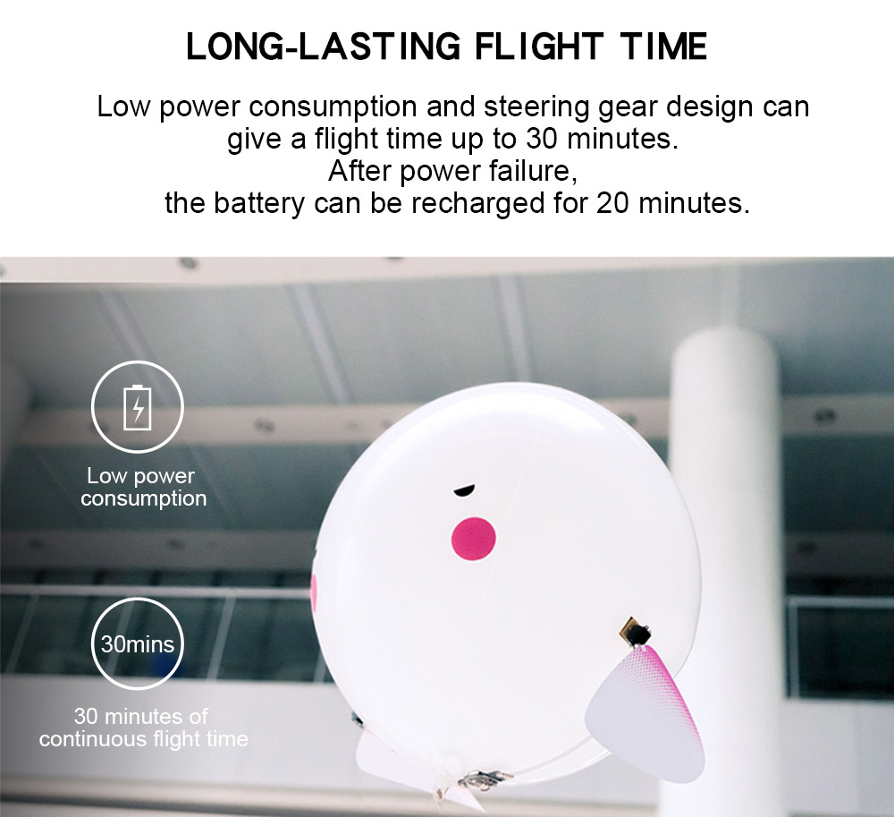 JJRC H80 2.4G RC Helium Balloon Robot 30mins Flight / Explosion-proof Material JJRC H80 2.4G RC Helium Balloon Robot 30mins Flight / Explosion-proof Material